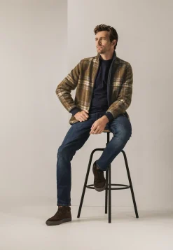 New Fleece vest met ruitdessin Vesten