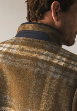 New Fleece vest met ruitdessin Vesten