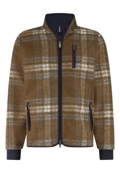 New Fleece vest met ruitdessin Vesten