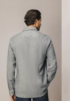 New Gebreid overhemd van katoen Overhemden