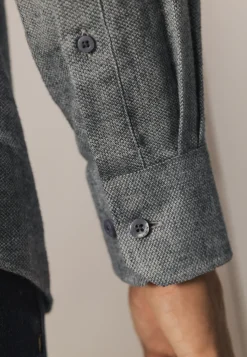 New Gebreid overhemd van katoen Overhemden