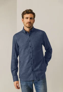 New Gebreid overhemd van katoen Overhemden