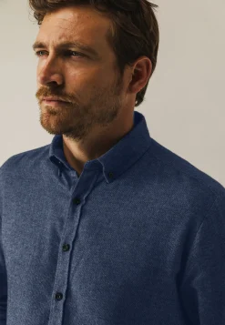 New Gebreid overhemd van katoen Overhemden