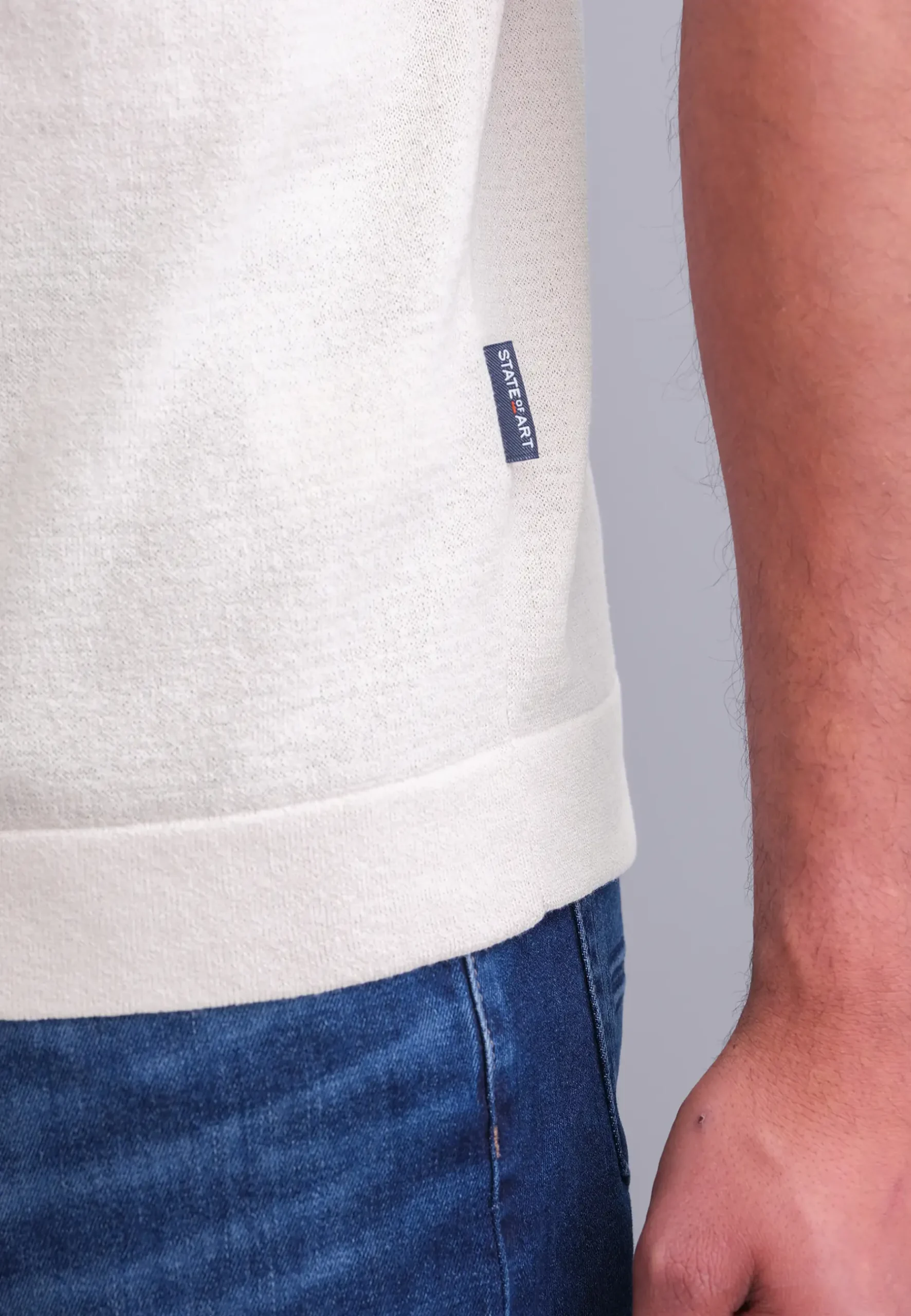 Discount Gebreid T-shirt met borstzak T-Shirts