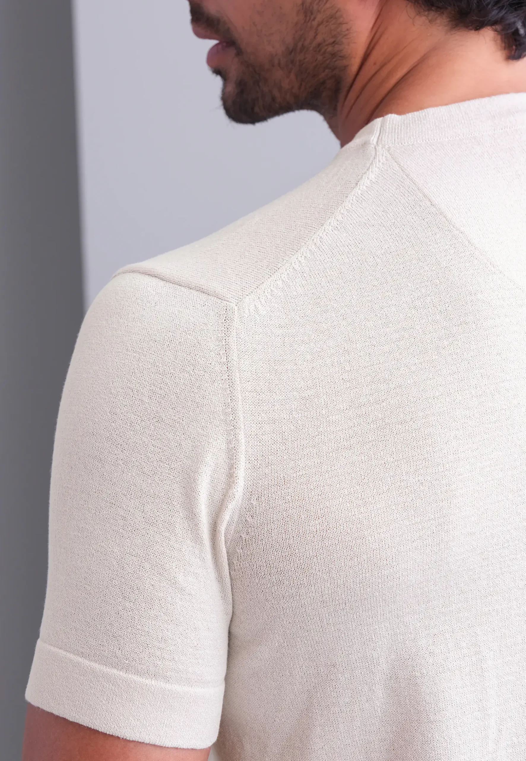 Discount Gebreid T-shirt met borstzak T-Shirts