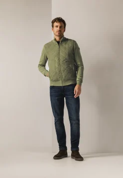 Clearance Gebreid vest met doorgestikte voorkant Vesten