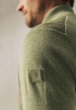 Clearance Gebreid vest met doorgestikte voorkant Vesten