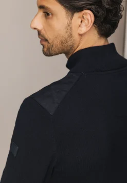 Best Gebreid vest met doorgestikte voorkant Vesten