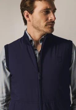 Gebreide bodywarmer met rits Bodywarmers