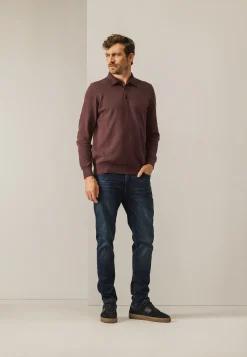 Discount Gebreide polo van een katoenmix Polo's