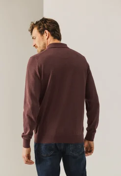 Discount Gebreide polo van een katoenmix Polo's