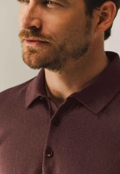 Discount Gebreide polo van een katoenmix Polo's