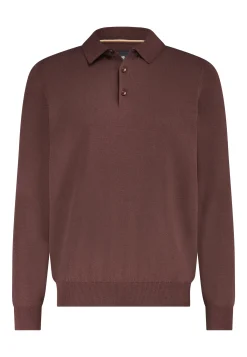 Discount Gebreide polo van een katoenmix Polo's