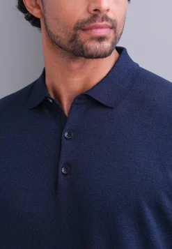 Discount Gebreide polo van een katoenmix Polo's