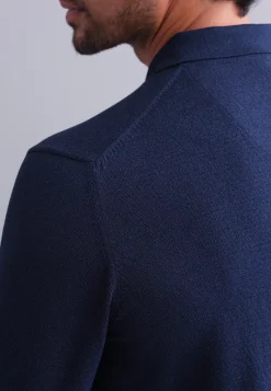 Discount Gebreide polo van een katoenmix Polo's