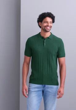 Clearance Gebreide polo van een lyocellmix Polo's