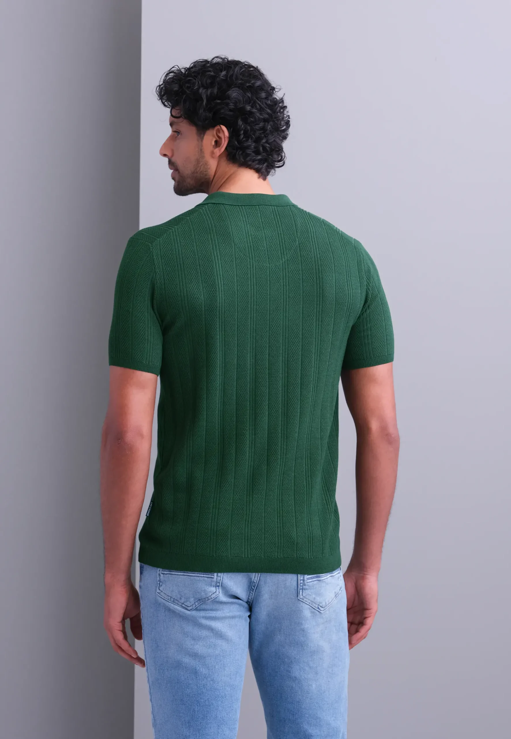 Clearance Gebreide polo van een lyocellmix Polo's