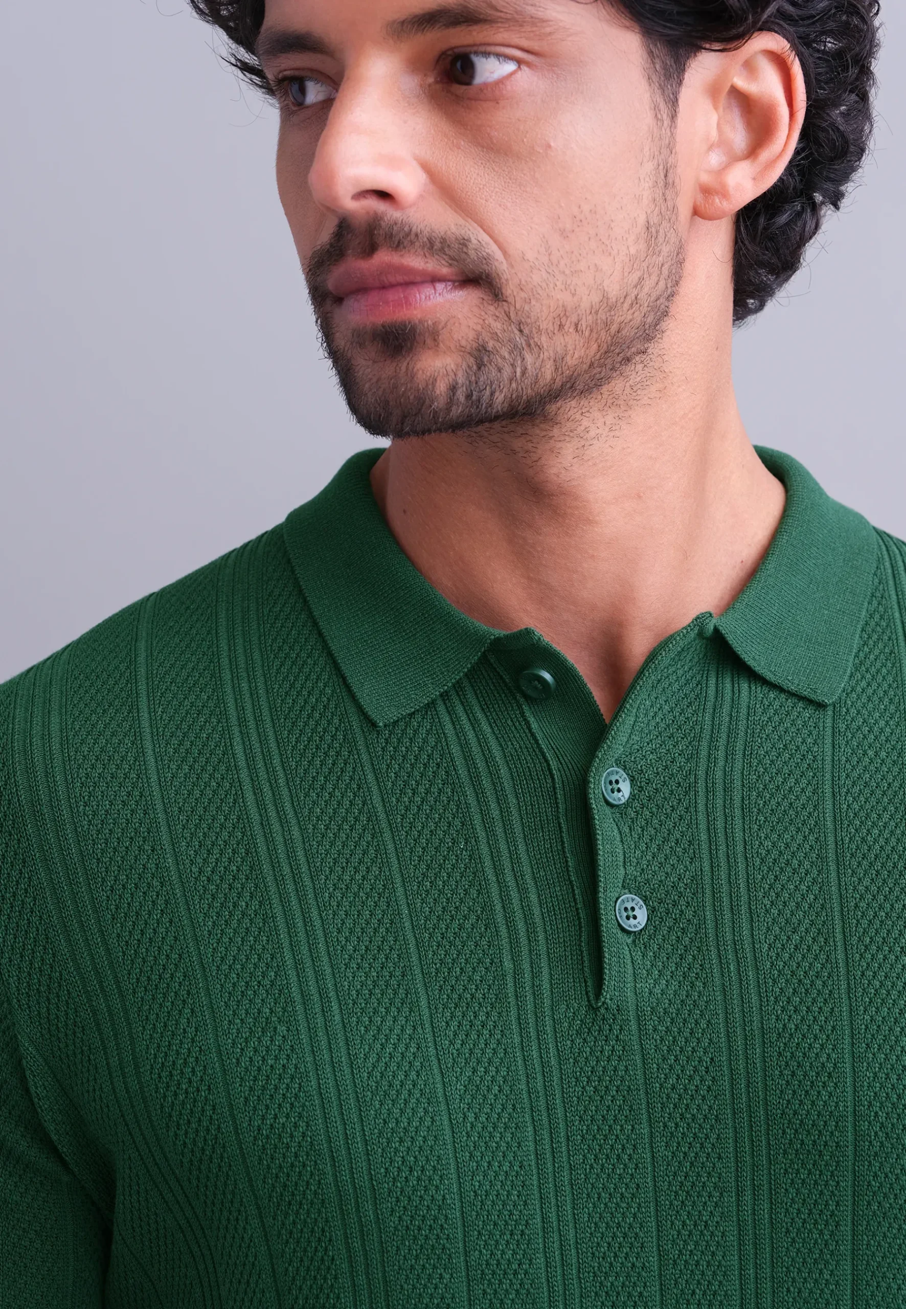 Clearance Gebreide polo van een lyocellmix Polo's