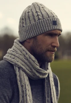 Clearance Gebreide sjaal met kabelpatroon Sjaals