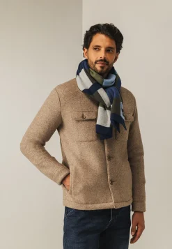 Best Gebreide sjaal met kleurvlakken Sjaals