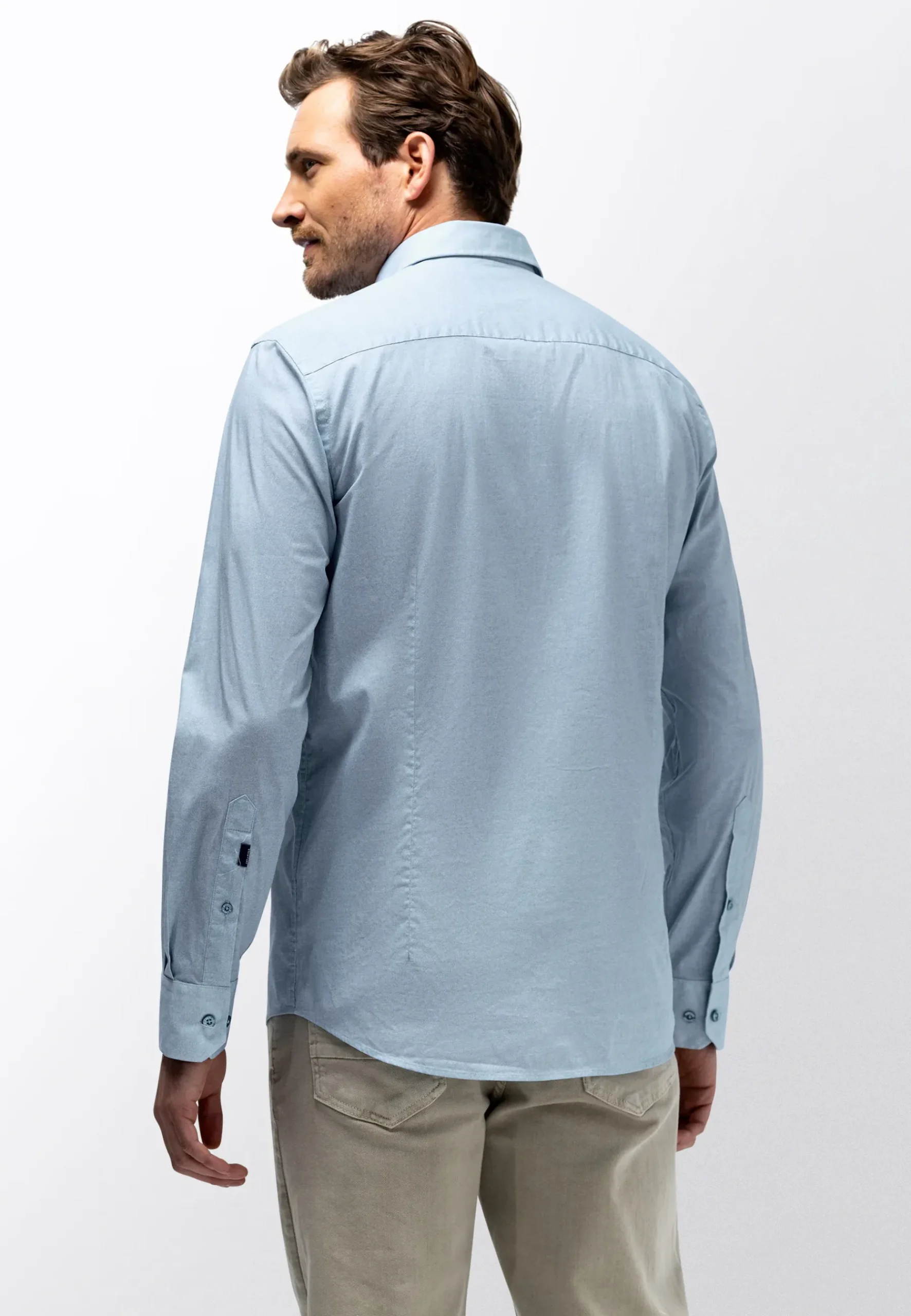 Outlet Gemêleerd overhemd van poplinstof Overhemden