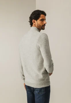 Discount Gemêleerd vest met structuurdessin Vesten