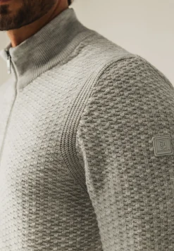 Discount Gemêleerd vest met structuurdessin Vesten