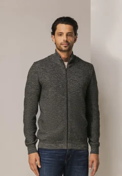 Best GemĂȘleerd vest met structuurdessin Vesten