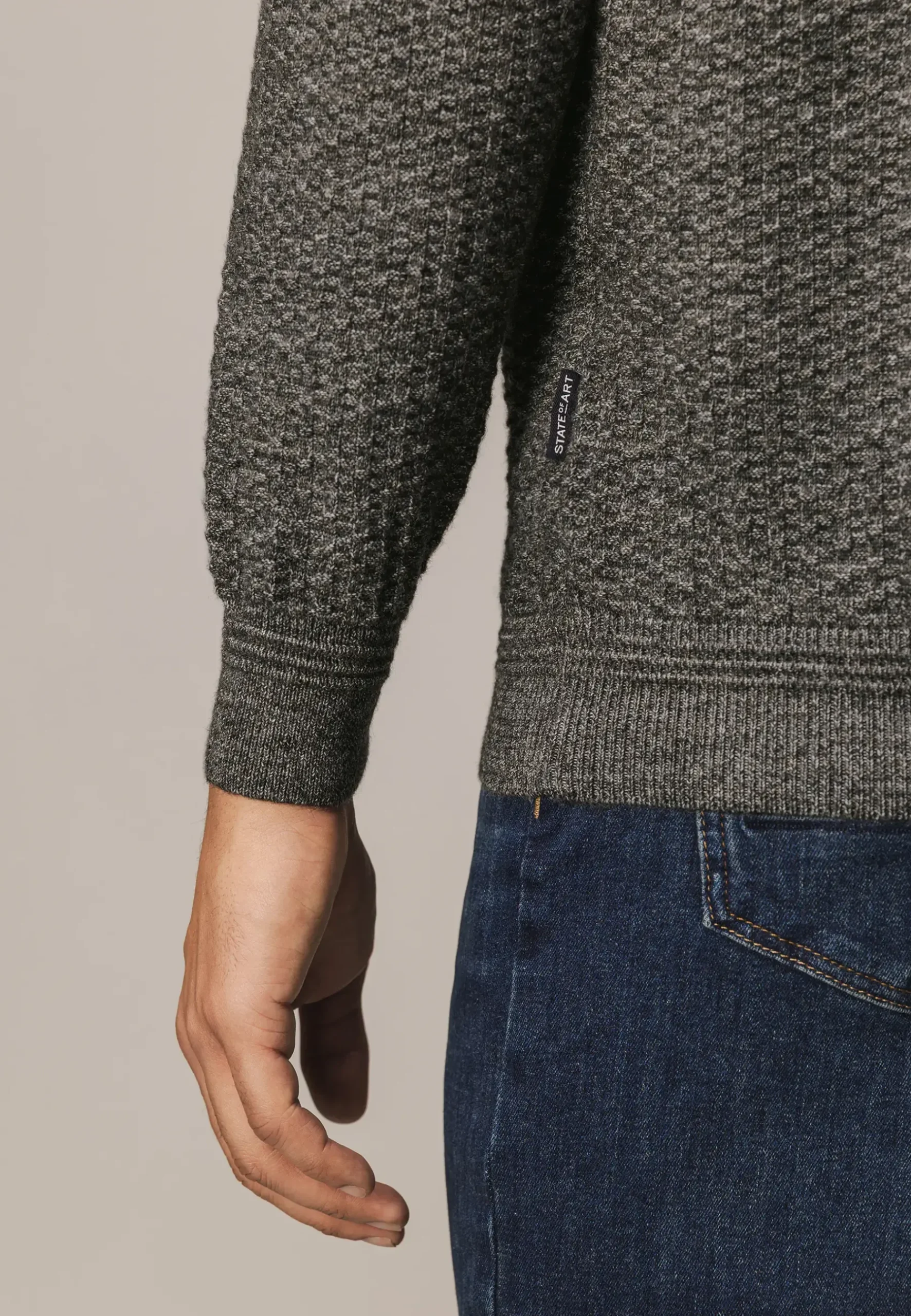 Best Gemêleerd vest met structuurdessin Vesten