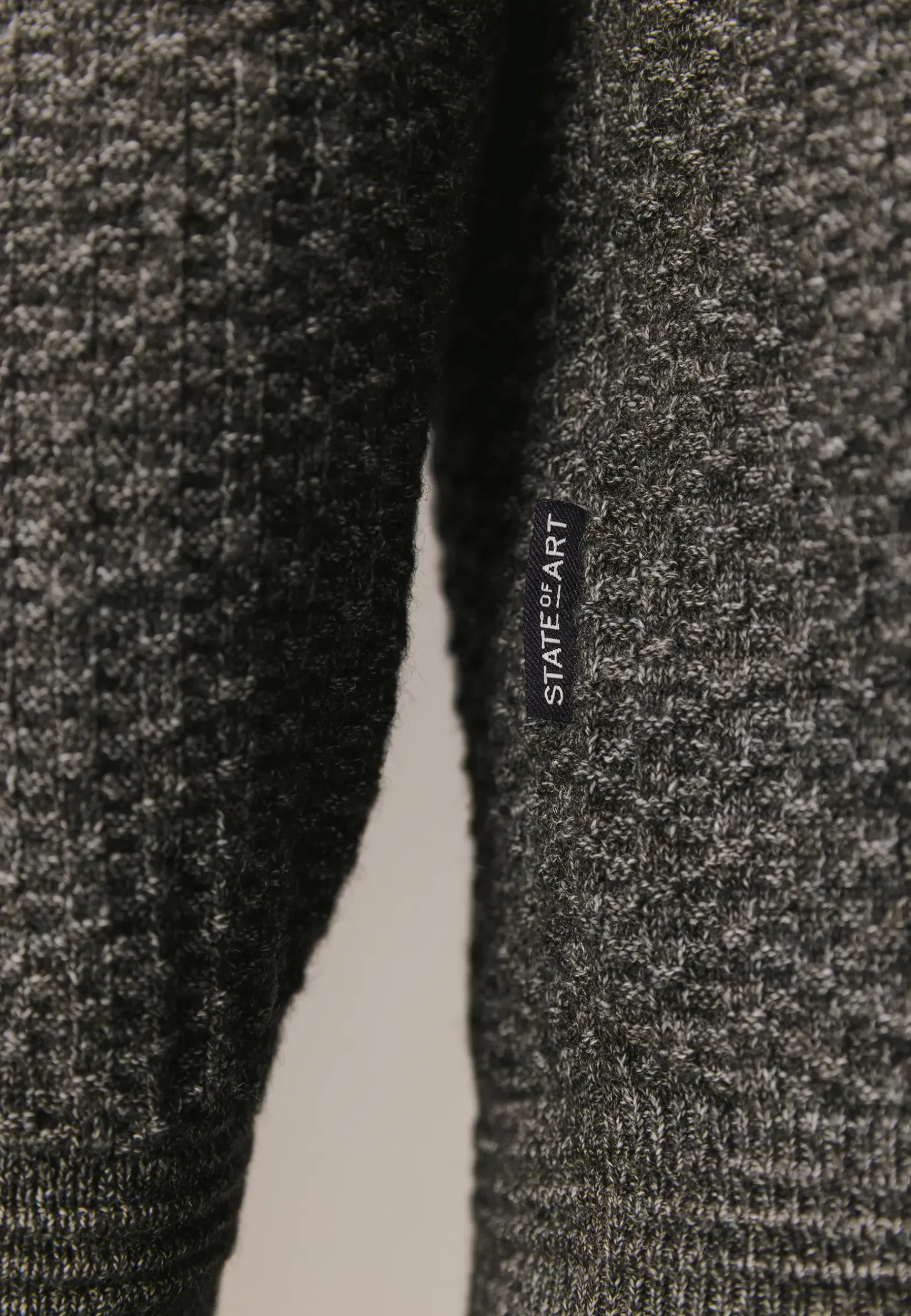 Best Gemêleerd vest met structuurdessin Vesten