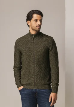 Gemêleerd vest met structuurdessin Vesten