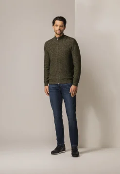 Gemêleerd vest met structuurdessin Vesten