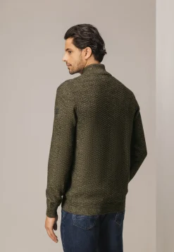 Gemêleerd vest met structuurdessin Vesten