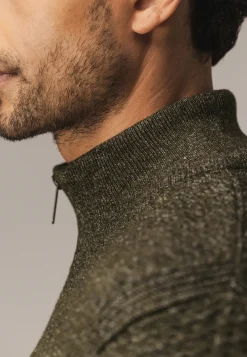 Gemêleerd vest met structuurdessin Vesten