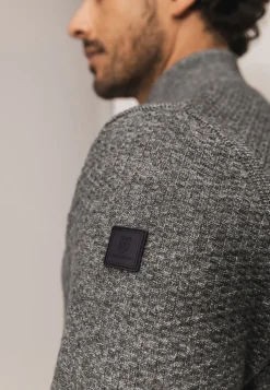 Gemêleerd vest met structuurdessin Vesten