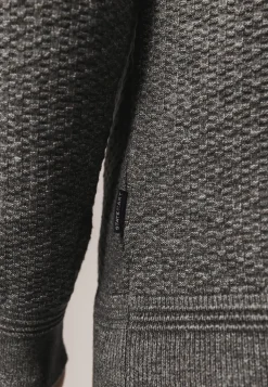 Gemêleerd vest met structuurdessin Vesten