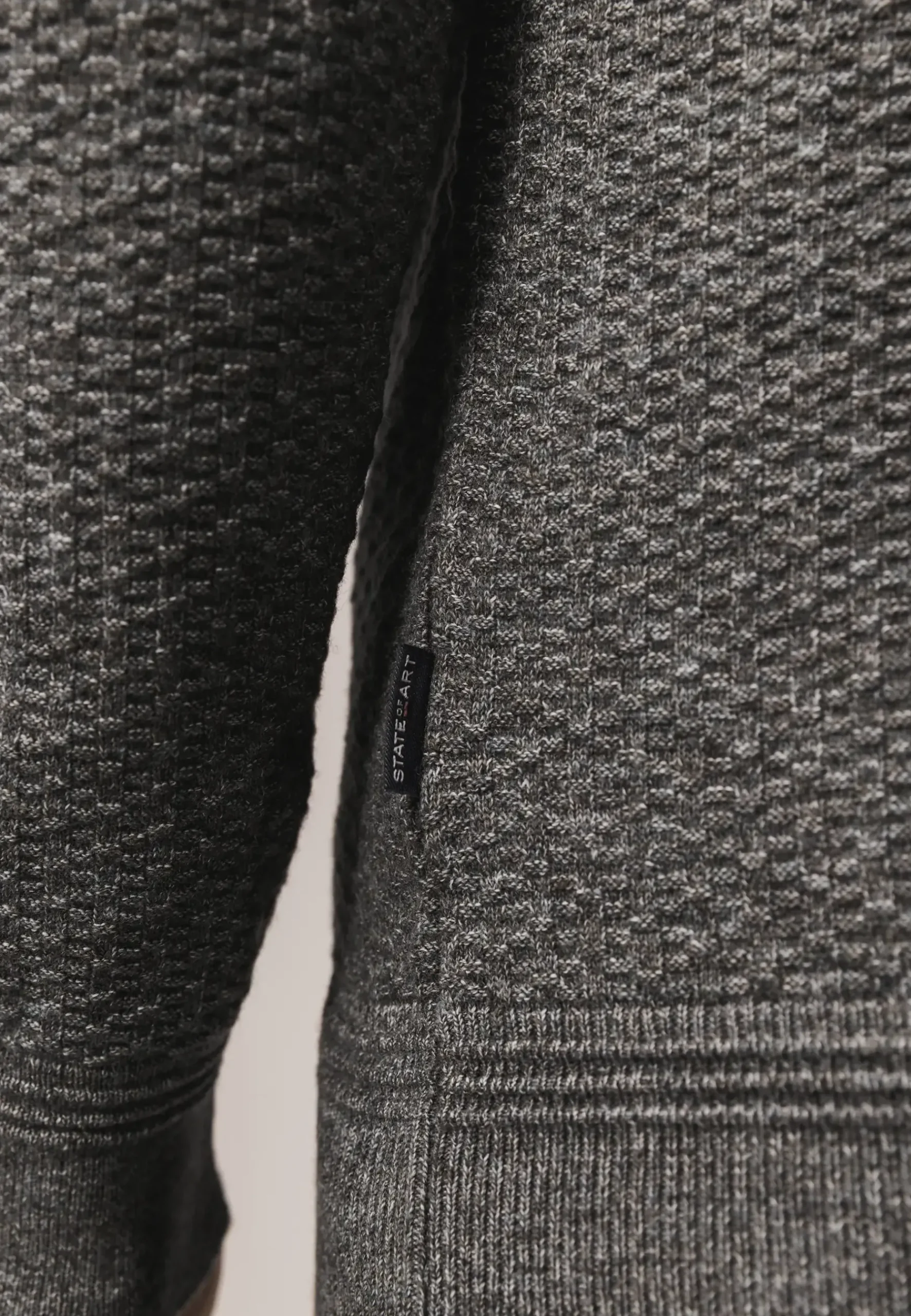 Gemêleerd vest met structuurdessin Vesten