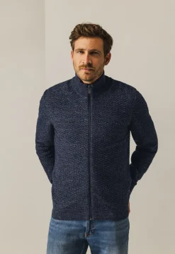 Discount Gemêleerd vest met structuurdessin Vesten