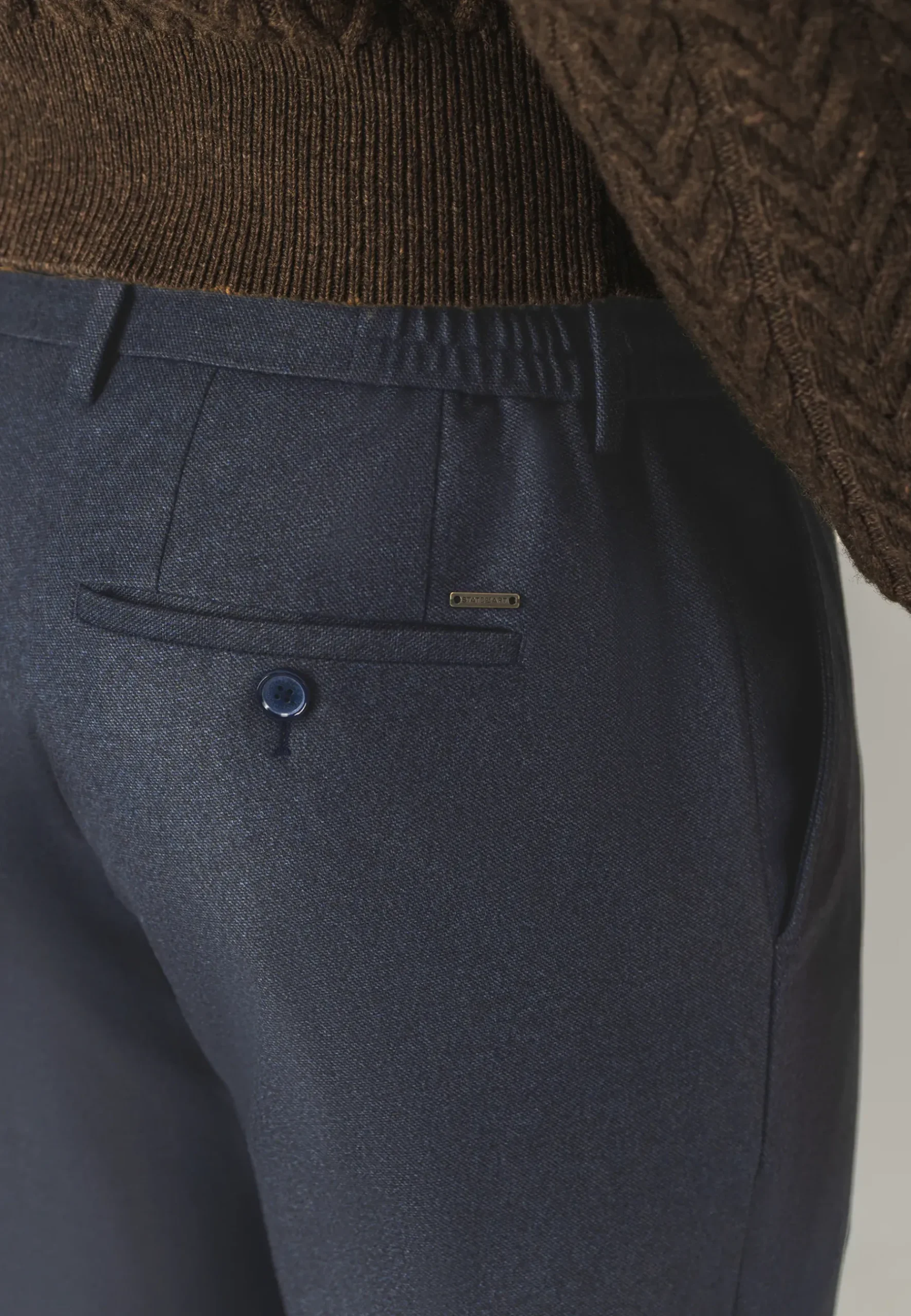 Discount Gemêleerde chino in stretchstof Broeken