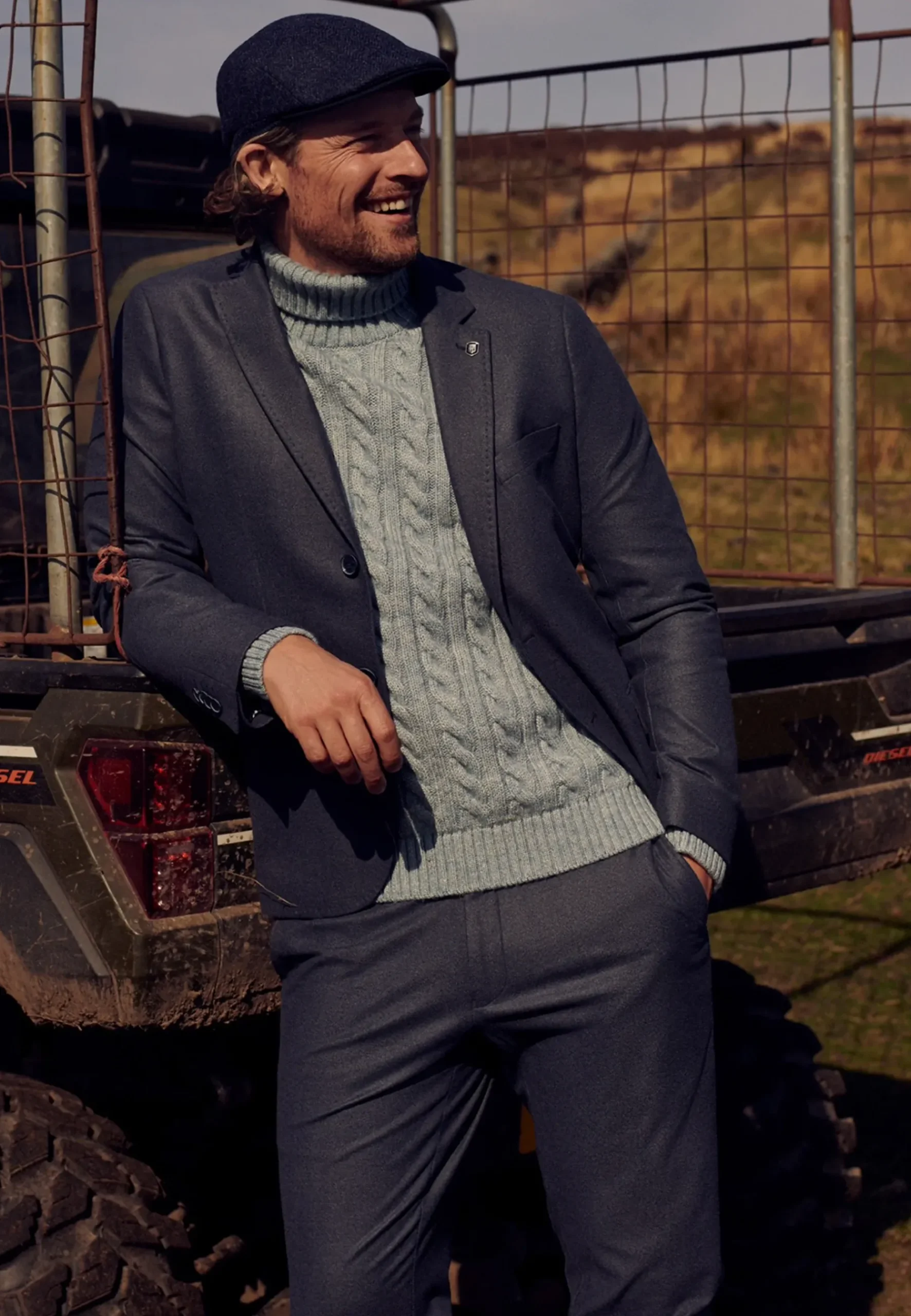 Discount Gemêleerde chino in stretchstof Broeken