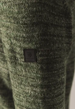 Discount Gemêleerde trui met halve rits Truien