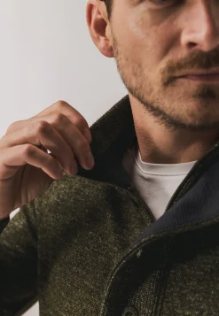 Sale Gemêleerde trui met halve rits Truien