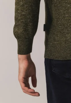 Sale Gemêleerde trui met halve rits Truien