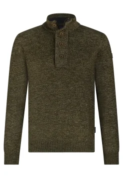 Sale Gemêleerde trui met halve rits Truien