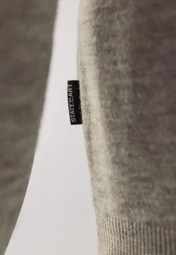 Clearance Gemêleerde trui met halve rits Truien