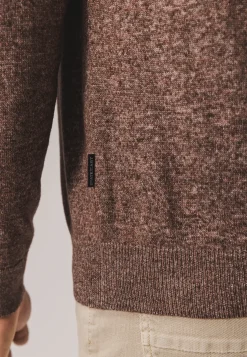 Clearance Gemêleerde trui met ribdetails Truien