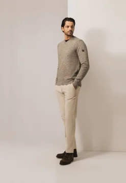 Online Gemêleerde trui met ribdetails Truien