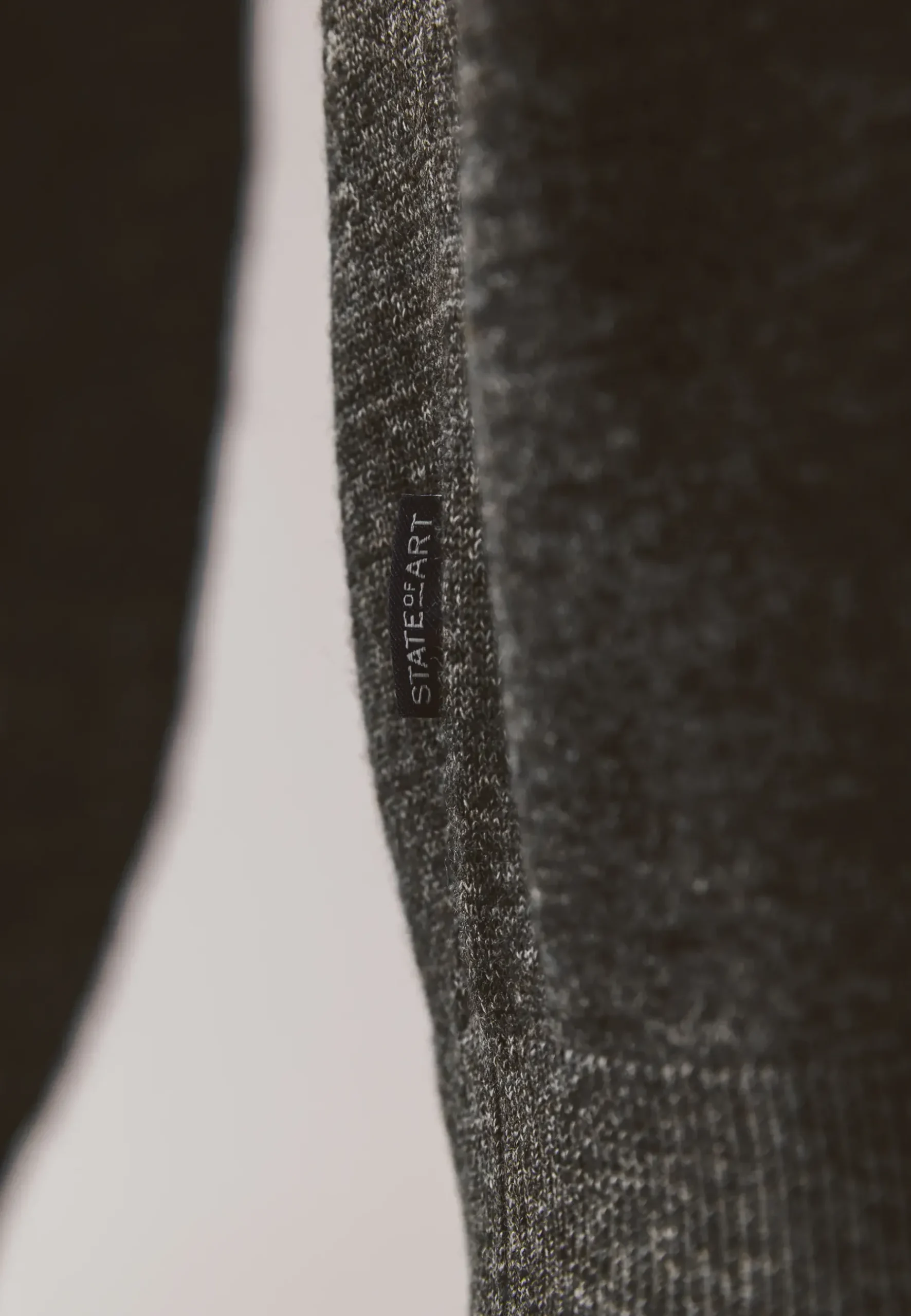 New Gemêleerde trui met ribdetails Truien