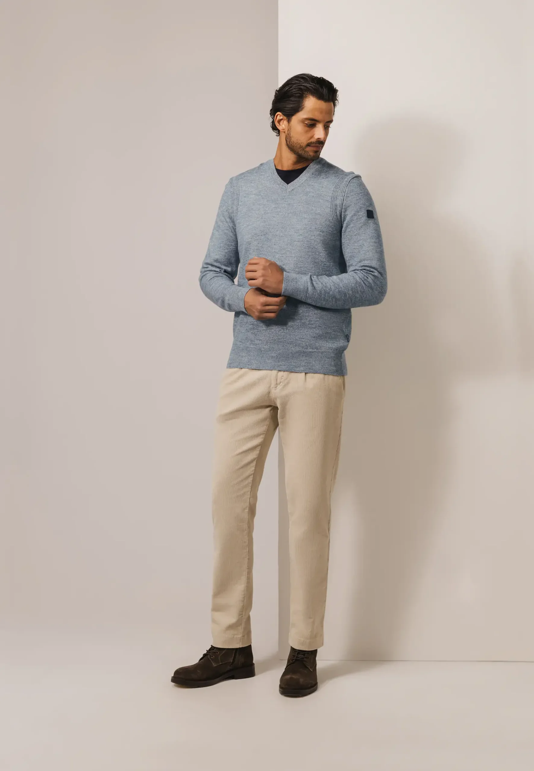 Best Gemêleerde trui met ribdetails Truien