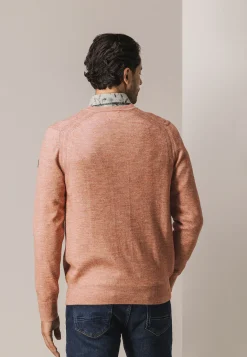 Discount Gemêleerde trui met ribdetails Truien